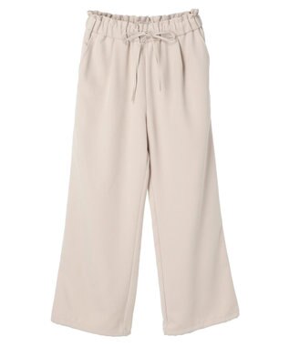 earth music&ecology 裾ドロストパラシュートパンツ Off White