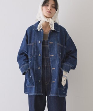 AMERICAN HOLIC ペイントデニムカバーオールジャケット Indigo
