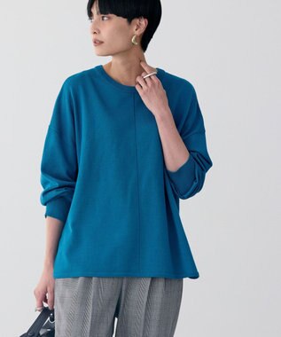 AMERICAN HOLIC センターシームラウンドニットプルオーバー Blue Green