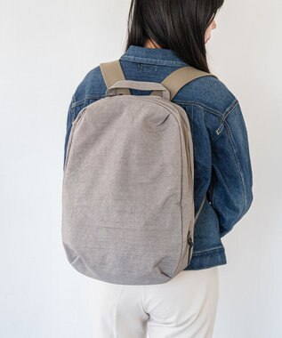 NIZYU KANO FUKUI SIWAナイロンリュック Mサイズ グレージュ