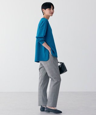 AMERICAN HOLIC センターシームラウンドニットプルオーバー Blue Green