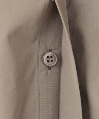 ICB 【洗える】 コットンナイロンタイプライター デザインブラウス フォーン系