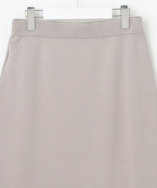 J.PRESS LADIES 【洗える】 レーヨンストレッチフルニードル ニット タイト スカート ベージュ系