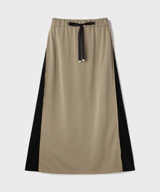 GRACE CONTINENTAL サイドジップスカート カーキ