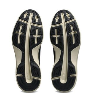 ASICS WALKING ハダシウォーカー メンズ 3E相当 ブラック×ベージュ