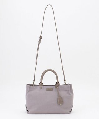 J.PRESS LADIES 【2way・撥水】キャンバス トート バッグ グレー系