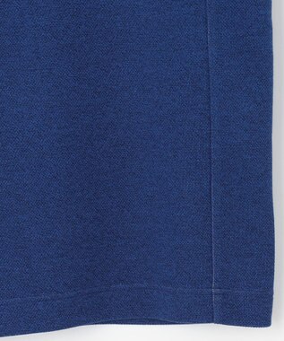 JOSEPH ABBOUD 【キングサイズ・快適な着心地・イージーケア】カノコダブルフェイス ハイネック ZIP プルオーバー ブルー系