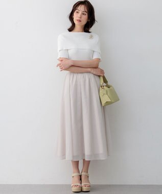 組曲 S 【先行予約】カラーボイル スカート エクリュ系