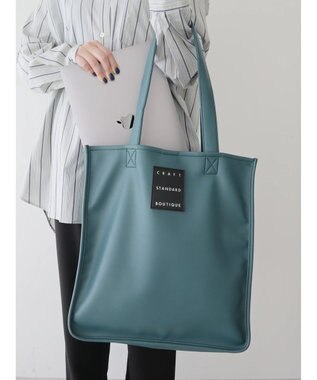 CRAFT STANDARD BOUTIQUE フェイクレザースクエアトート Blue Green