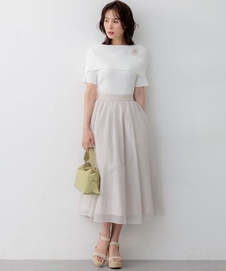 組曲 S 【先行予約】カラーボイル スカート エクリュ系