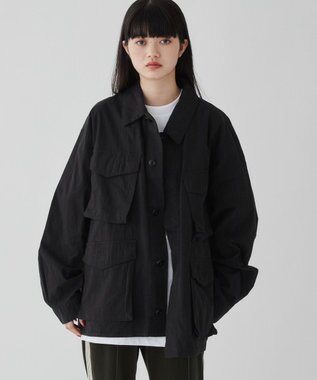 WEGO 【ユニセックス着用ITEM】ファティーグジャケット ブラック
