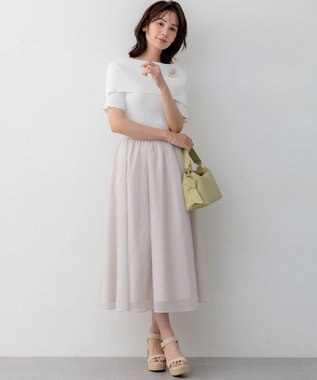 組曲 S 【先行予約】カラーボイル スカート エクリュ系