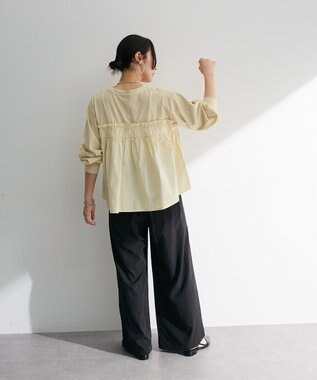 Green Parks ピグメントドッキングシャーリングプルオーバー Beige