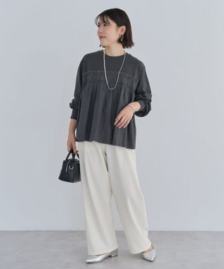 Green Parks ピグメントドッキングシャーリングプルオーバー Charcoal Gray