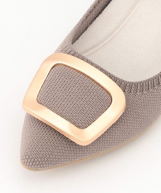 steppi バックル付き ポインテッド パンプス モカ