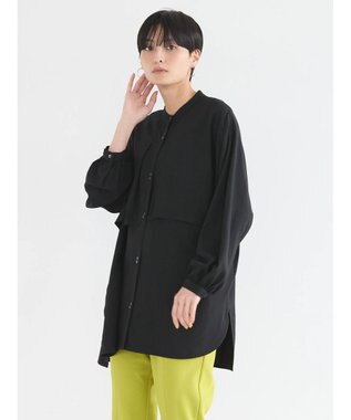 AMERICAN HOLIC サラックールレイヤードシャツチュニック Black