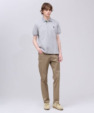 J.PRESS MEN 【ストレッチ】コンパクトピケストレッチ５ポケット パンツ ベージュ系