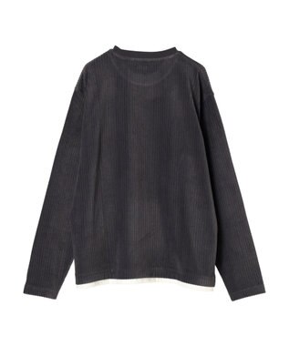 CRAFT STANDARD BOUTIQUE カットコールフェイクレーヤードプルオーバー Charcoal Gray