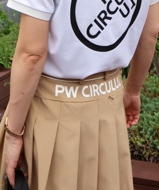 PW CIRCULUS 【WOMEN】【洗える/撥水/ストレッチ】プリーツ スカート ゴルフウェア レディース ベージュ系