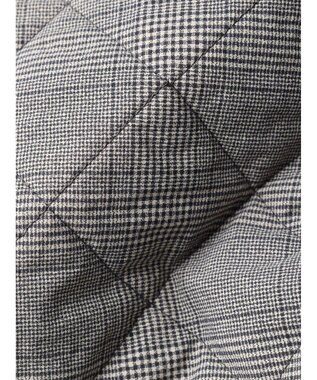 Green Parks キルティングノーカラーブルゾン Check