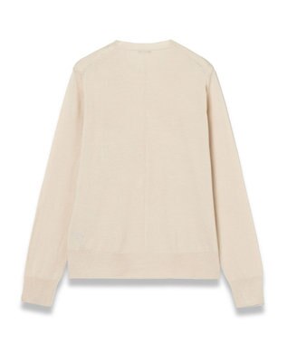 JOSEPH 【洗える】スーパーファインコットンシルク　ラウンドネックニット Quail