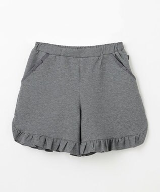 組曲 KIDS 【150-160㎝】カットショート パンツ チャコール系