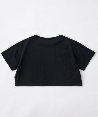 OP／FILA 【FILA】ショート丈半袖Tシャツ ブラック