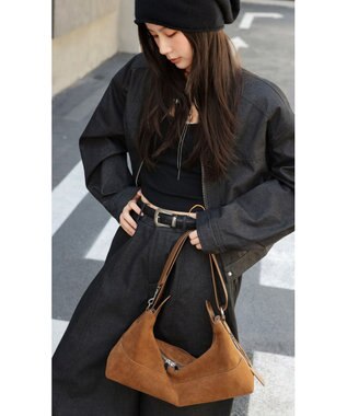 style code 【 通勤使用可能 】 牛革 細身シルエットショルダーバッグ