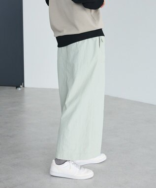 CRAFT STANDARD BOUTIQUE ナイロンダブルウエストIラインスカート Light Beige