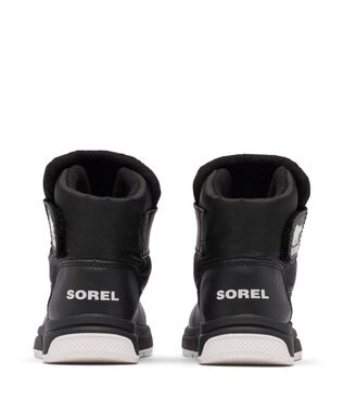 SOREL SOREL/ 【KIDS】チルドレンズ ウィットニー3 ストラップ ミッドウォータープルーフ /ソレル Black、 Sea Salt