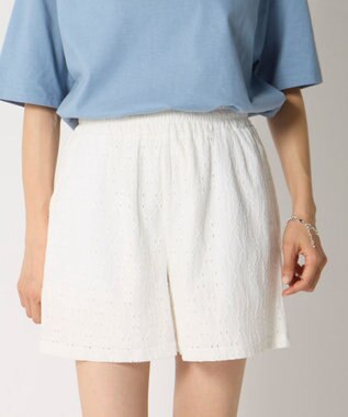 OP／FILA 【Ocean Pacific】レースショートパンツ ホワイト