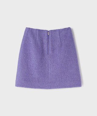 GRACE CONTINENTAL リングウールミニスカート パープル