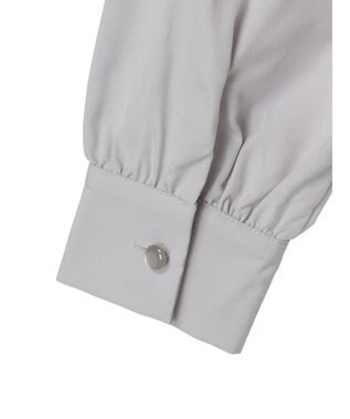 earth music&ecology パールタックブラウス Light Gray