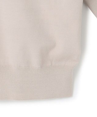 23区 【洗える】ヴィスコースストレッチ レースコンビ ニット ベージュ系