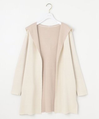 ANY SIS 【2WAY】リバーシブルフーディ アウター アイボリー×ベージュ