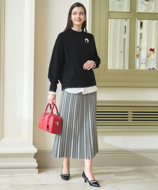 ANY SIS ドロップパール調 ブローチ シルバー