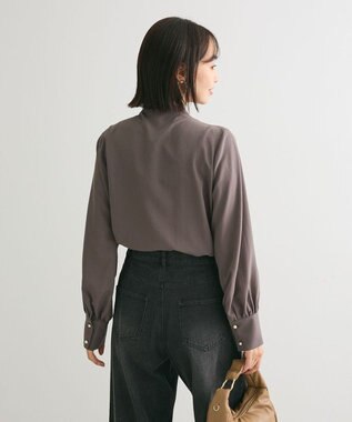 Green Parks ・ＥＬＥＮＣＡＲＥ　ＤＵＥ　フロントレースブラウス Charcoal Gray