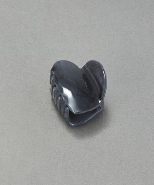 Phoebe マーブルハートバンスクリップ　ブラック ブラック