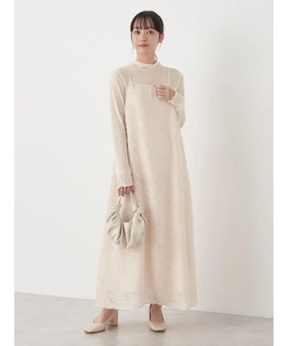 earth music&ecology フラワージャガードキャミワンピース