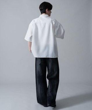 WEGO 【速乾/しわになりにくい/MLサイズ展開】ドライポリオープンカラーシャツ（SS） ホワイトその他