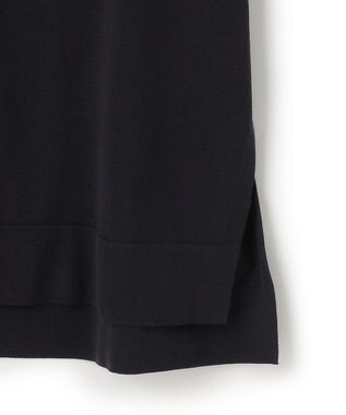 23区 【洗える】コットンアセテート プルオーバー ニット ブラック系