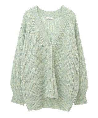 earth music&ecology ふわふわＭＩＸヤーンカーディガン Mint