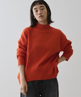 AMERICAN HOLIC モックネックコクーンニットプルオーバー Red