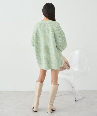 earth music&ecology ふわふわＭＩＸヤーンカーディガン Mint