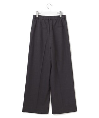 23区 【先行予約/見上愛さん着用】ナチュラルストレッチサキソニー ワイドパンツ グレー系