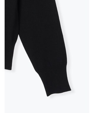 Te chichi フロントレースクルーネックカーディガン ブラック