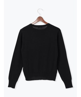 Te chichi フロントレースクルーネックカーディガン ブラック