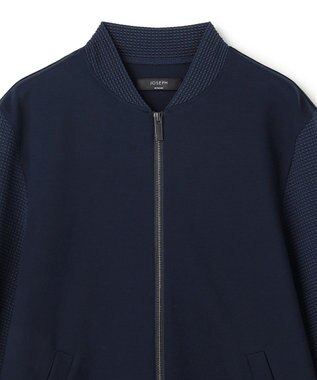 JOSEPH HOMME 【オリジナル素材】ライトタックジャージー ジップアップブルゾン ネイビー系