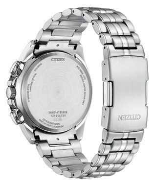 CITIZEN 【限定モデル】青い海の揺らめきを表現した「UNITE with BLUE」エコ・ドライブ電波時計クロノグラフ シチズンコレクション CB5874-81L ブルー