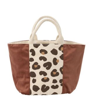 Green Parks ・ｓｏｆｉ　ベロアアニマルプリントトートバッグ Brown